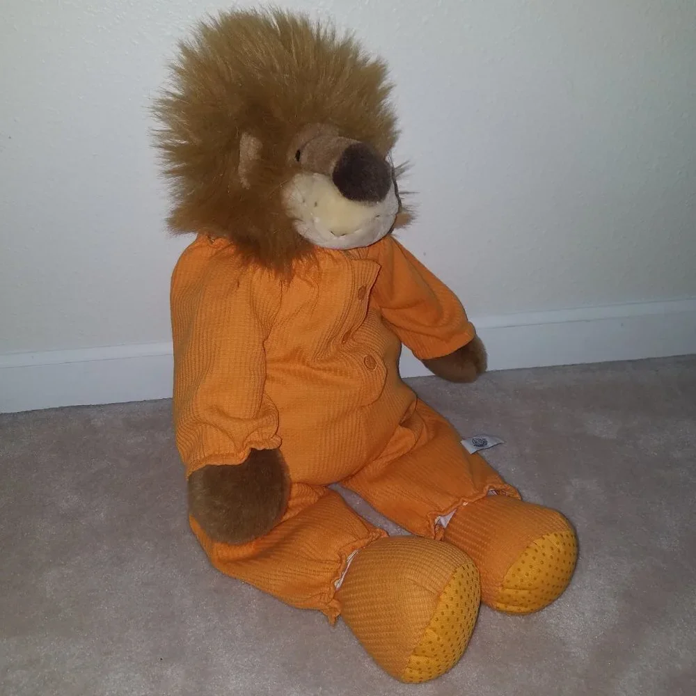 People Pals Softees Lion Plush Tis The Season Orange Outfit Christmas Holiday